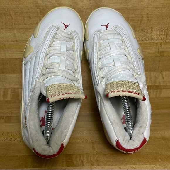 Air Jordan 14 Retro 'Linen' Women’s Size 7 WHITE 312274-161 - Picture 5 of 9